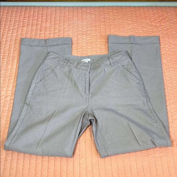 Sundance Wide Leg Cuffed Linen Blend Trouser Dress Pants Blush Purple Sz 10 - Picture 3 of 15